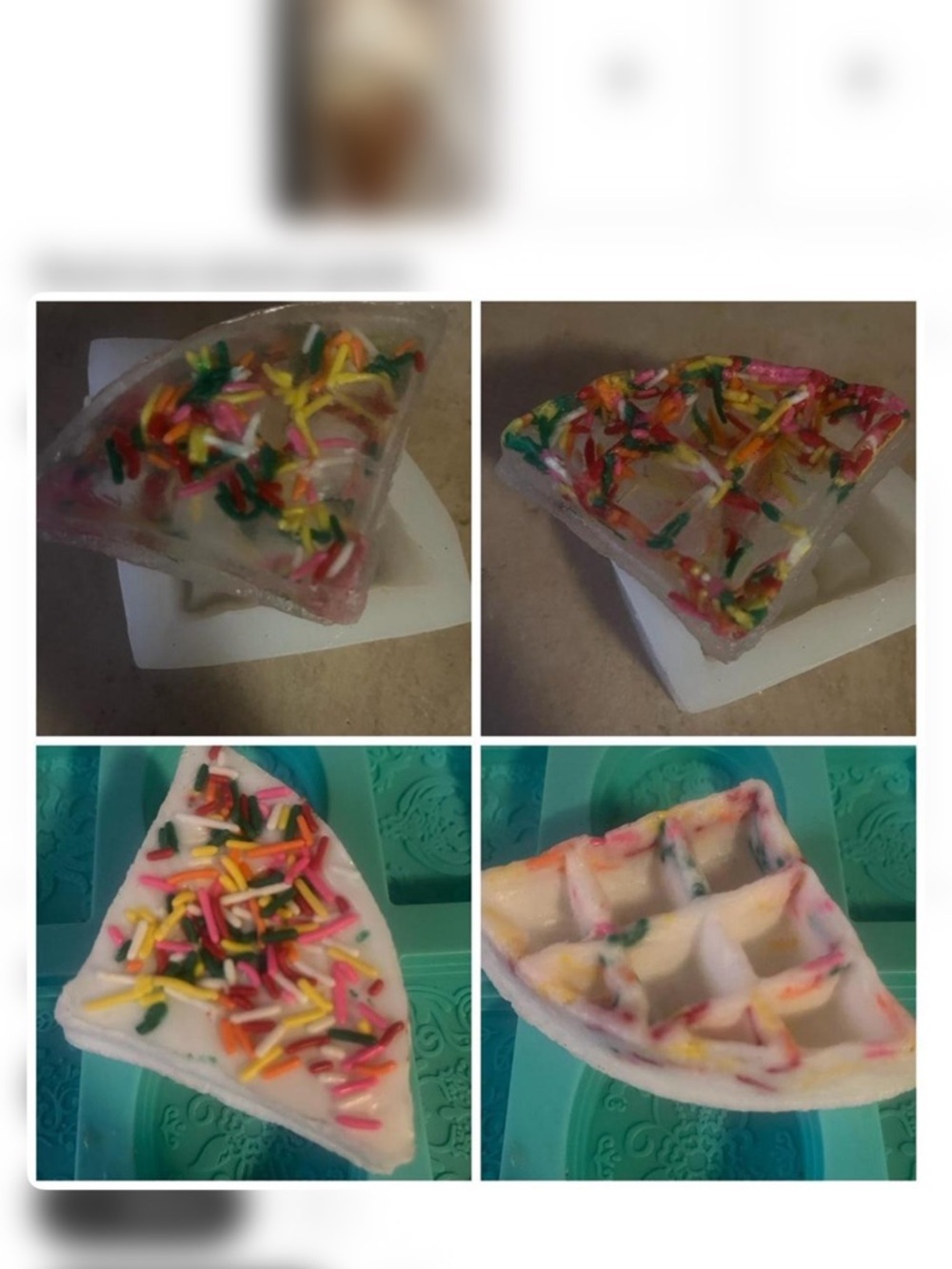 Handmade Sprinkle Body Wash Bar - Pink & Multicolor